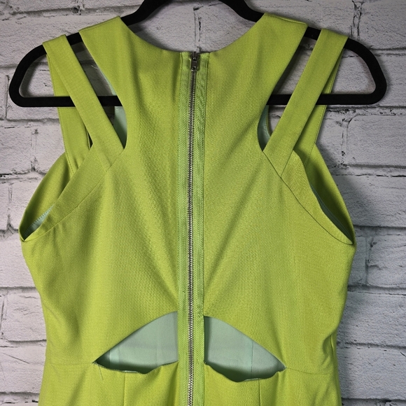 Greylin Apple Green Sheath Party Dress, Cutouts, Womens Med EUC - Picture 7 of 7